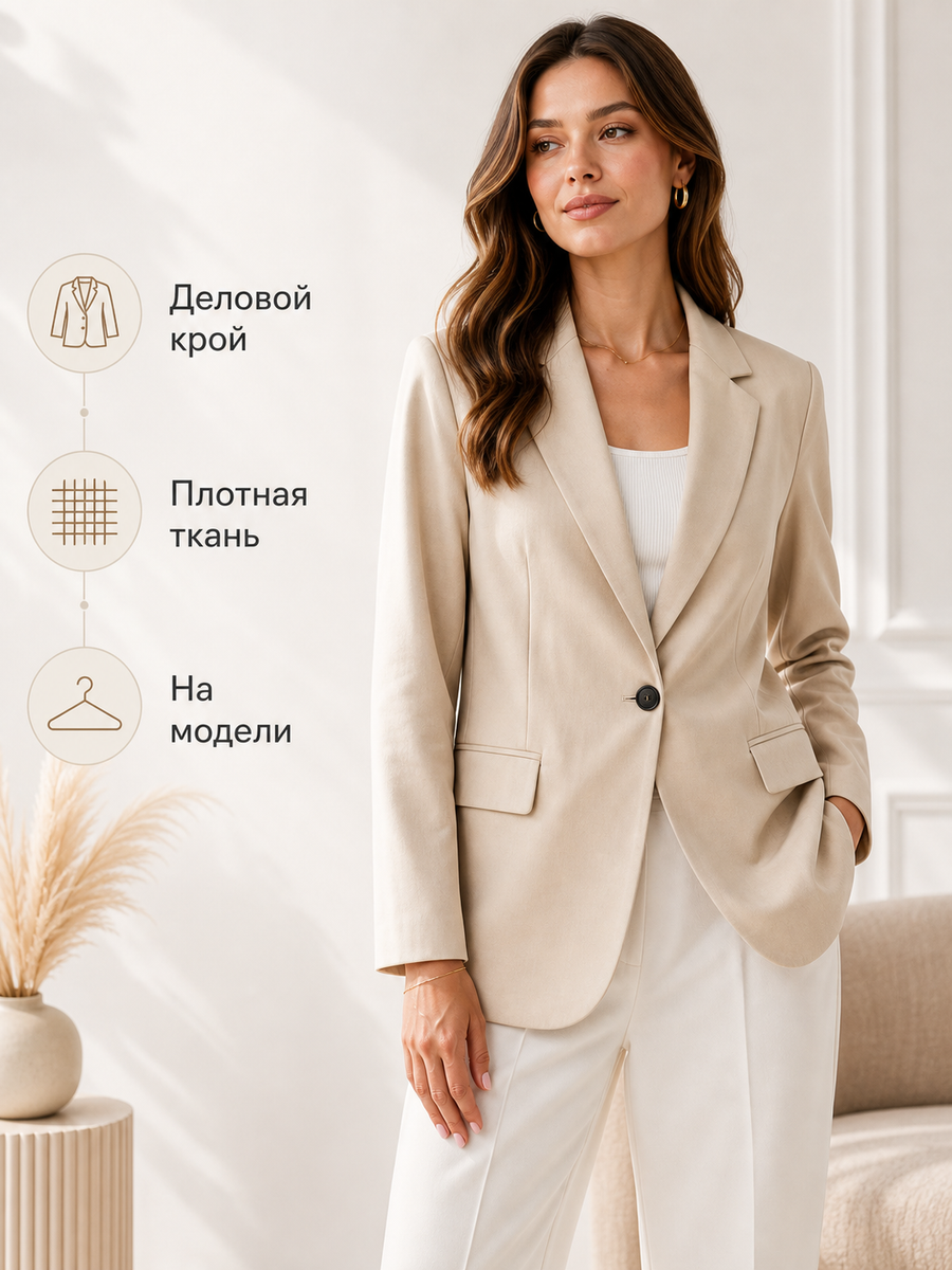 Инфографика карточки одежды на модели