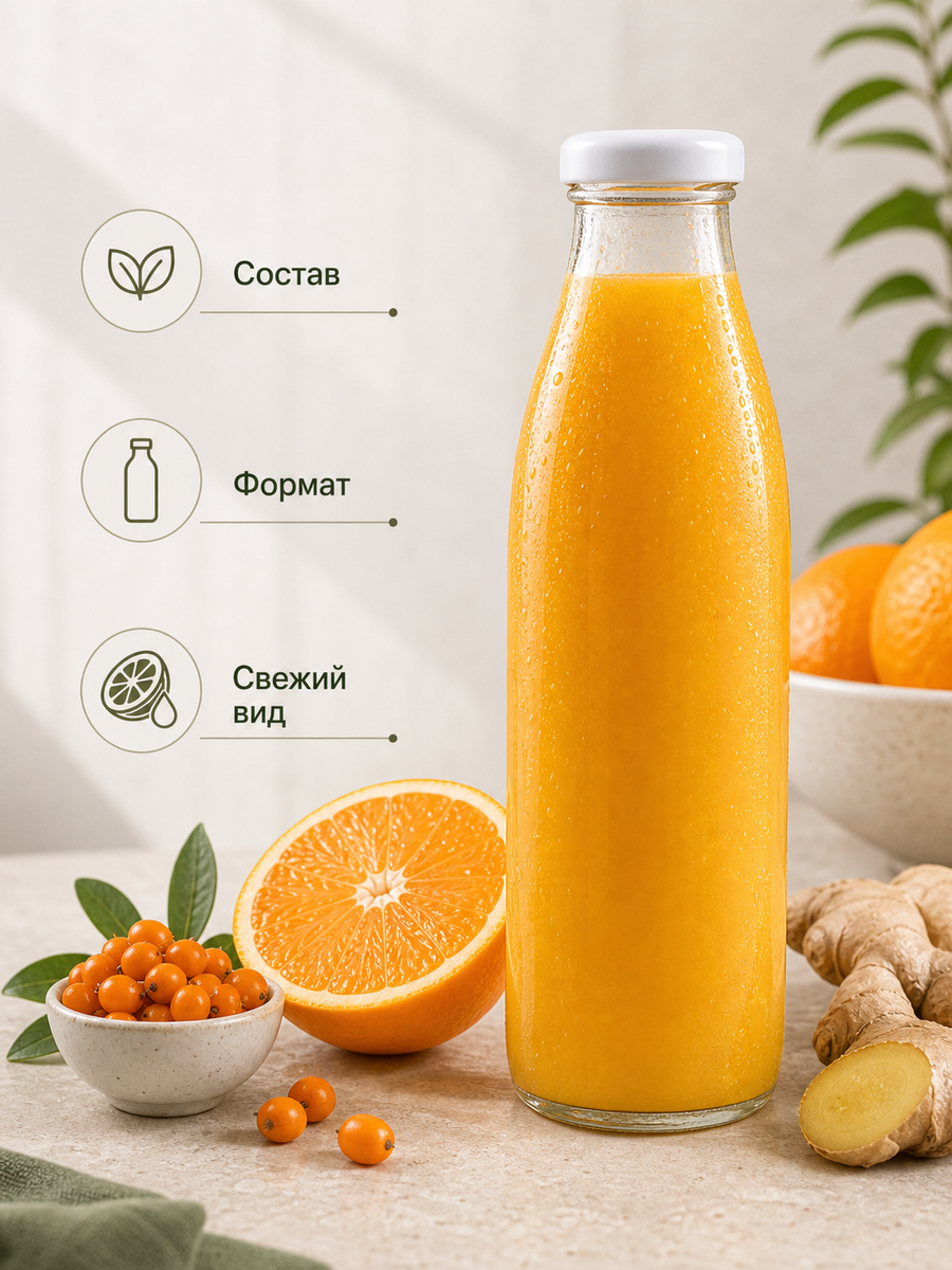 Инфографика карточки еды или напитка